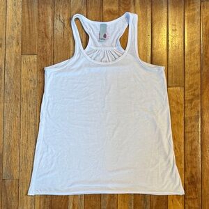 Stio White Racerback Tank Top
